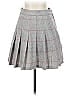 Divided by H&M Plaid Gray Formal Skirt Size 2 - photo 1