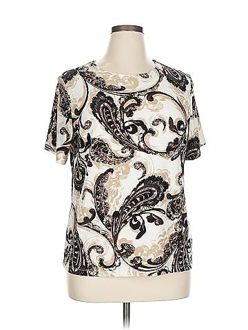 JM Collection Short Sleeve Blouse (view 1)