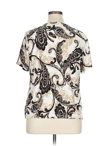 JM Collection Short Sleeve Blouse (view 2)