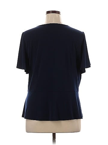 Susan Graver Short Sleeve Blouse (view 2)