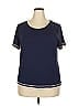 Nicholas Blue Short Sleeve Top Size 2X - photo 1