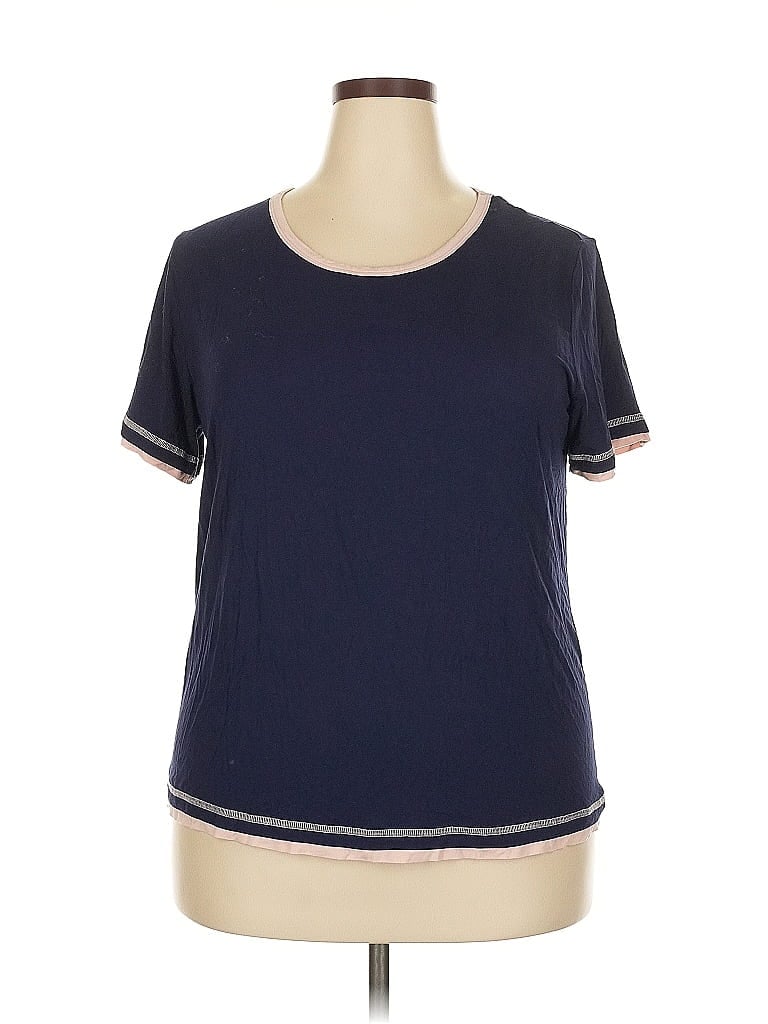 Nicholas Blue Short Sleeve Top Size 2X - photo 1