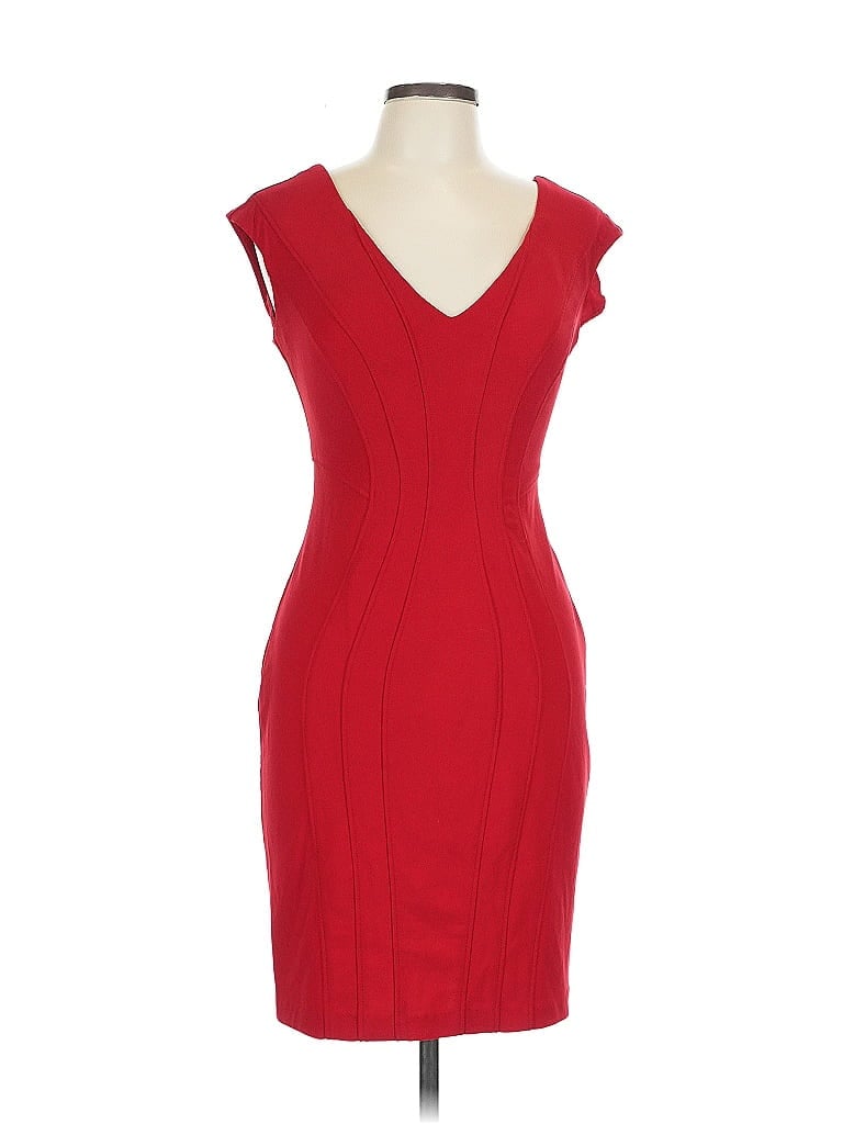 Betsy & Adam Red Cocktail Dress Size 12 - photo 1