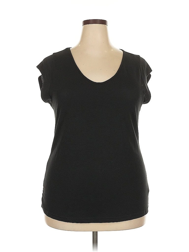 Pre-owned Unbranded Sleeveless T-shirt In Black