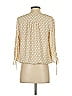 Soho JEANS NEW YORK & COMPANY 100% Polyester Tan 3/4 Sleeve Blouse Size XS - photo 2