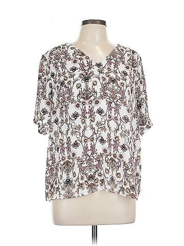 Worthington Short Sleeve Blouse (view 1)