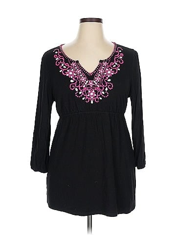 INC International Concepts 3/4 Sleeve Blouse (view 1)