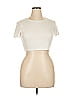 Jolie & Joy Ivory Short Sleeve Turtleneck Size XL - photo 1