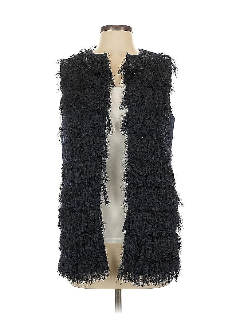 Eva Franco Black Faux Fur Vest Size XS - photo 1