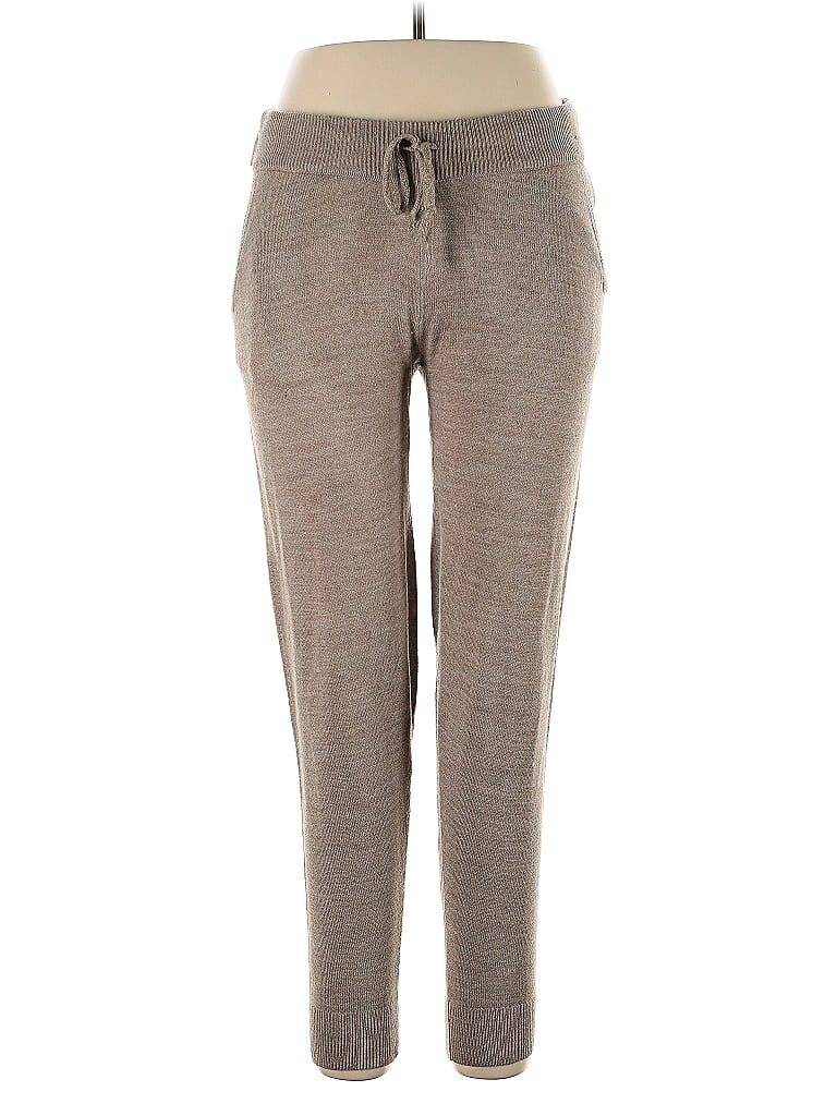 Soho JEANS NEW YORK & COMPANY 100% Acrylic Gray Tan Casual Pants Size M - photo 1