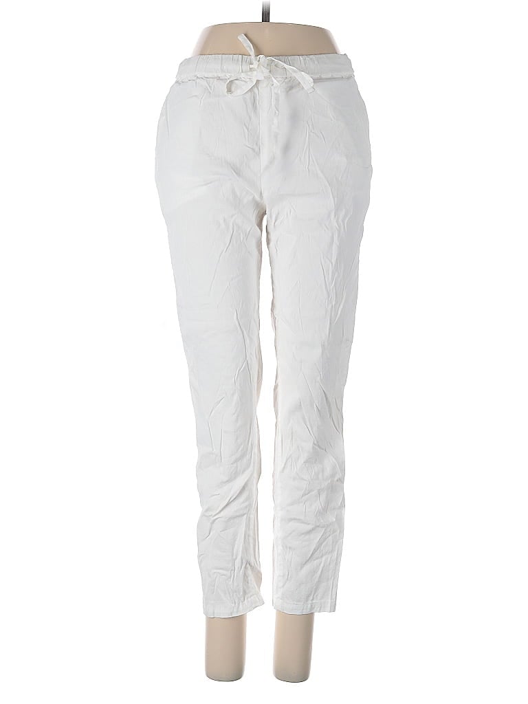 Pre-owned Theory Linen Pants In White