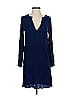 By Smith 100% Silk Solid Blue Casual Dress Size XS - photo 1