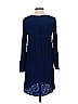 By Smith 100% Silk Solid Blue Casual Dress Size XS - photo 2