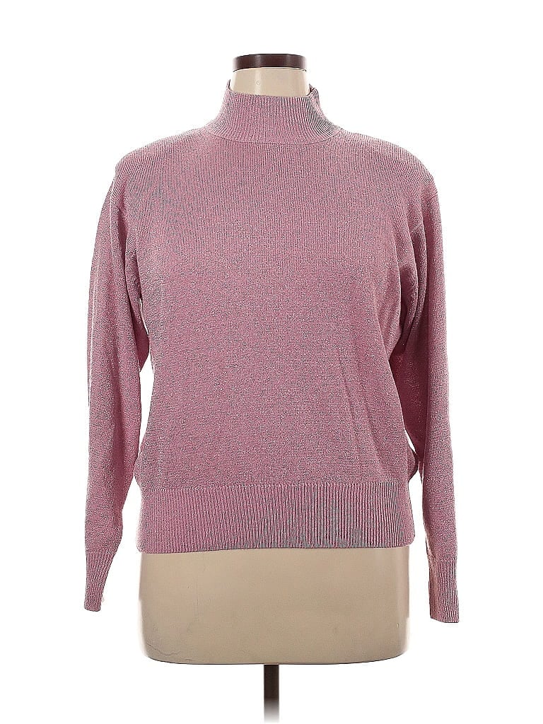 Pre-owned Dressbarn Turtleneck Sweater In Pink