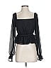 WAYF Black 3/4 Sleeve Blouse Size S - photo 1