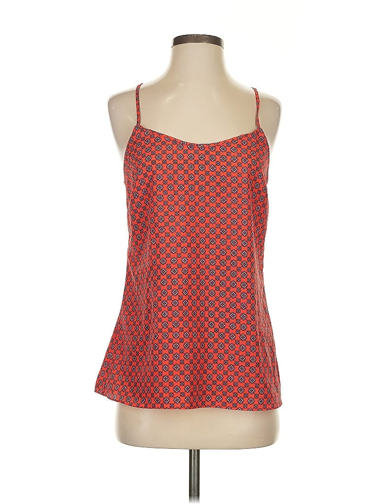 Pre-owned J.crew Factory Store Sleeveless Top Red Square Neckline Tops