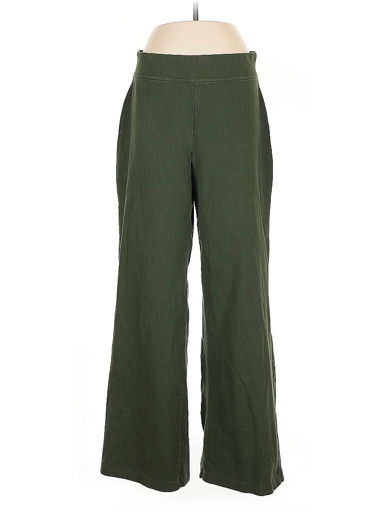 Pre-owned Lands' End Casual Pants In Green