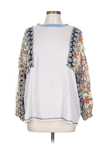 Easel 3/4 Sleeve Blouse (view 1)