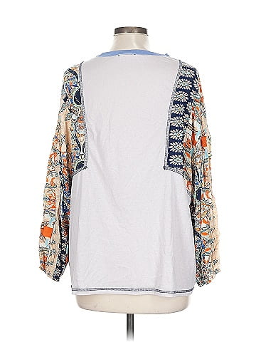 Easel 3/4 Sleeve Blouse (view 2)