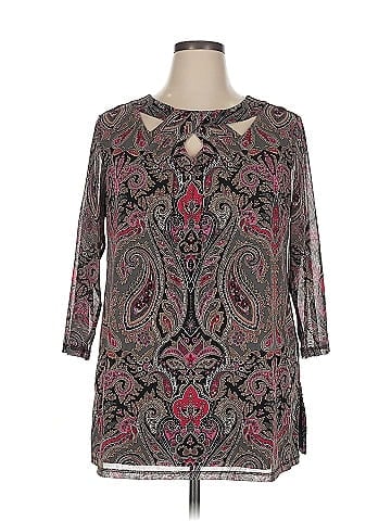 INC International Concepts 3/4 Sleeve Blouse (view 1)
