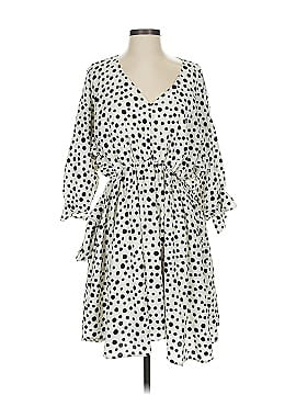 Kate Quinn Organics 100% Organic Cotton Print Tan Casual Dress Size 13 - 14