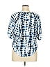 Karen Kane 100% Lurex Blue Short Sleeve Blouse Size XL - photo 2