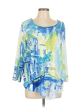 Alfred Dunner 3/4 Sleeve T Shirt