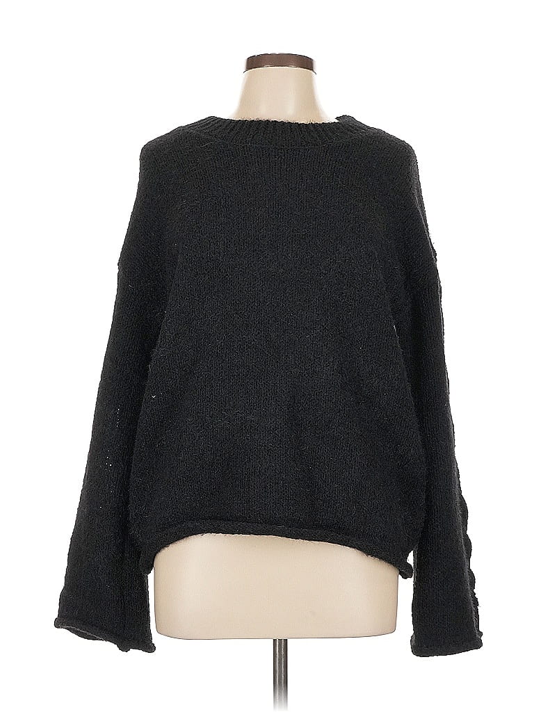 BiBi Short Puff Sleeve Knit Pullover Sweater
