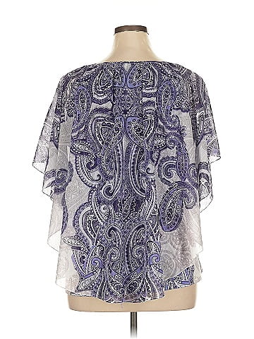 JM Collection Short Sleeve Blouse (view 2)