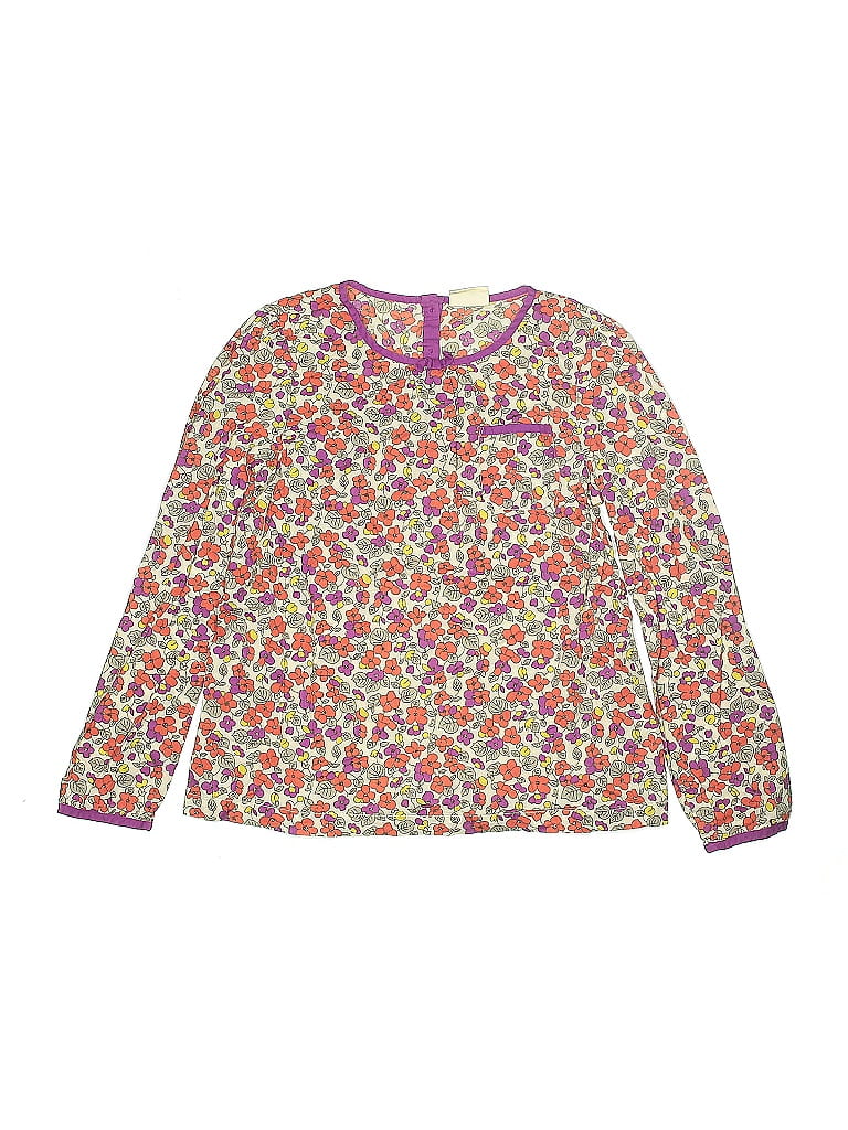 Mini Boden 100% Cotton Purple Long Sleeve Top Size 9 - photo 1