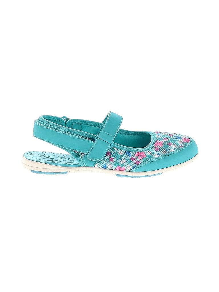 Pre-owned Lands' End Flats In Blue