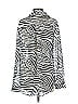 Princess Polly 100% Polyester Animal Print Silver Black Long Sleeve Blouse Size 4 - photo 2