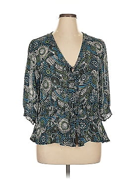 Jm Collection 3/4 Sleeve Blouse
