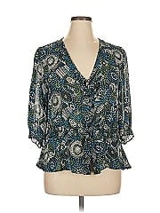 Jm Collection 3/4 Sleeve Blouse