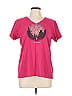 Life Is Good 100% Cotton Pink Short Sleeve T-Shirt Size L - photo 1