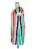 Lane Bryant Outlet 100% Rayon Stripes Teal Casual Dress Size 18 - 20 Plus - photo 4