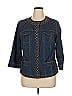 Ruby Rd. Blue Denim Jacket Size 16 - photo 1