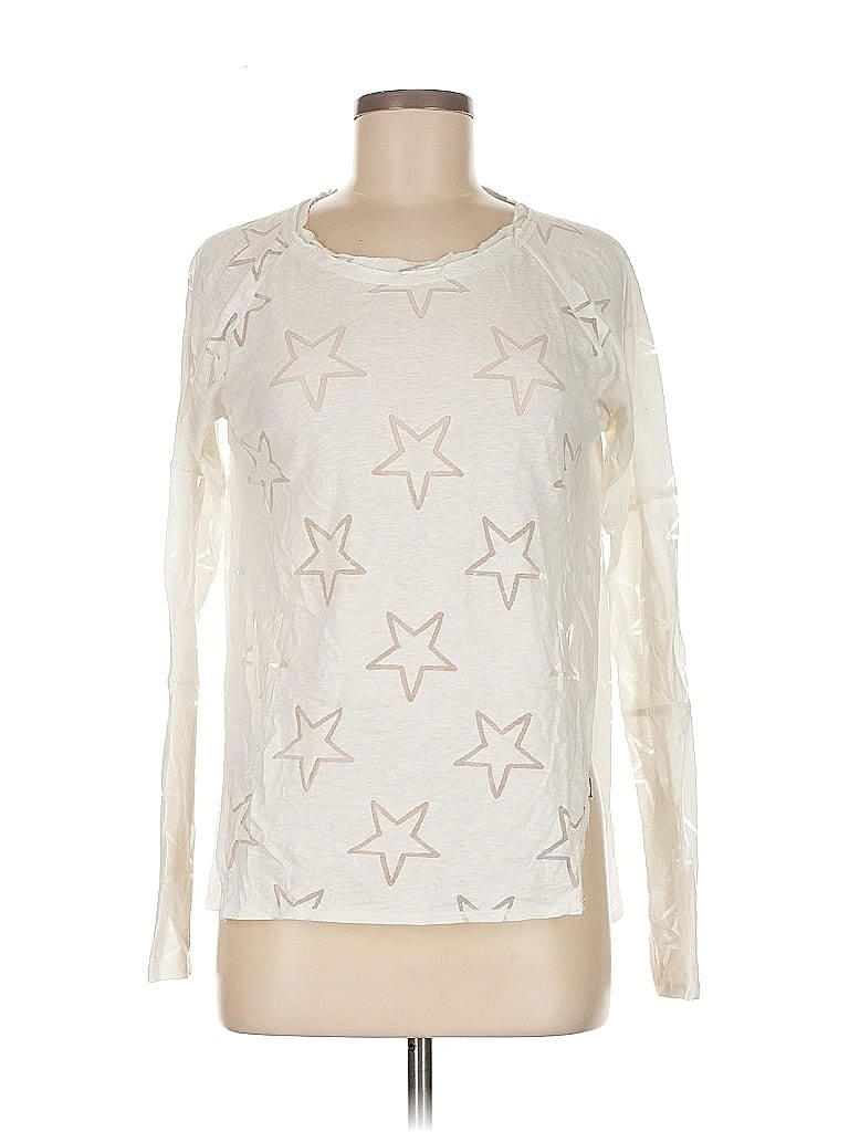 Terez Ivory Long Sleeve T-Shirt Size M - photo 1