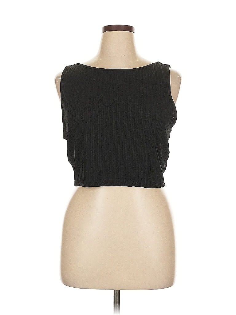 Pre-owned Shein Curve Sleeveless Blouse In Black