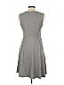Mystree 100% Polyester Solid Gray Casual Dress Size L - photo 2