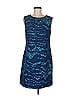 Cynthia Steffe 100% Polyester Graphic Blue Cocktail Dress Size 8 - photo 1