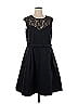 City Chic 100% Polyester Black Blue Cocktail Dress Size M - photo 1