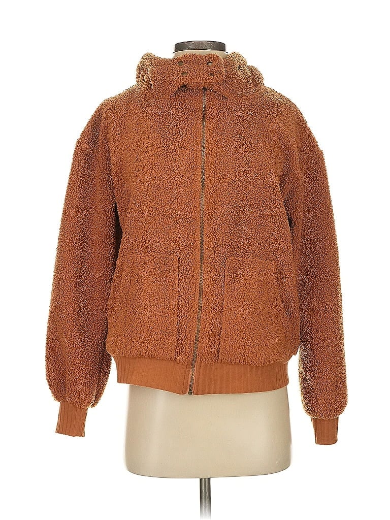 Pre-owned Porridge Faux Fur Jacket In Brown