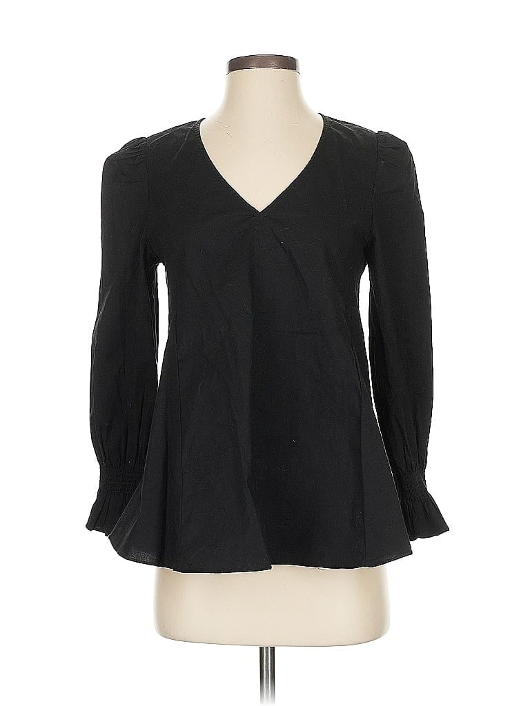 Pomander Place Black Long Sleeve Blouse Size S - photo 1