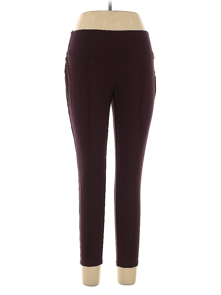 Pre-owned Nine West Active Pants In Burgundy
