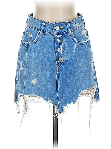 Trafaluc by Zara Denim Skirt (view 1)