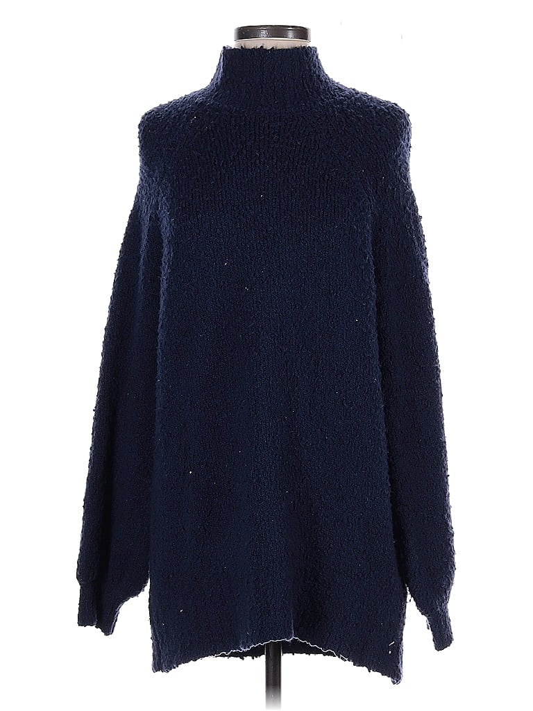 Pre-owned Aerie Turtleneck Sweater In Blue