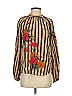 Akemi + Kin 100% Rayon Gold Tan Long Sleeve Blouse Size XS - photo 1