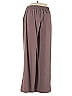 Marika Solid Brown Casual Pants Size L - photo 2
