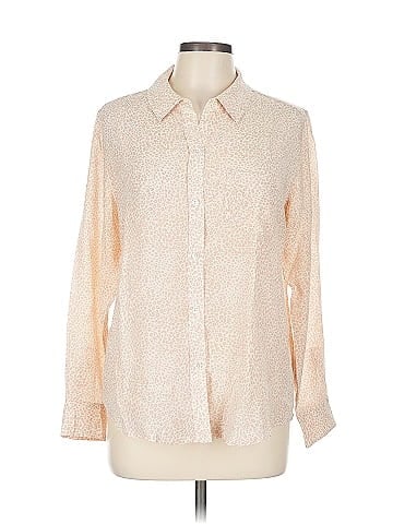 Rails Long Sleeve Silk Top (view 1)